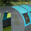 Tenda-da-Campeggio-5-Posti-Impermeabile-con-Zona-Notte-e-Giorno,-in-Poliestere,-480x260x200-cm,-Grigio-e-Blu-WP9A20-373V00GYWP9