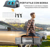 Tenda-da-Campeggio-5-Posti-Impermeabile-con-Zona-Notte-e-Giorno,-in-Poliestere,-480x260x200-cm,-Grigio-e-Blu-WP9A20-373V00GYWP9