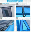 Tenda-da-Campeggio-a-Cupola-con-2-Finestre-e-Design-Pop-Up-a-Igloo,-220x108x110-cm,-Blu-TW3A20-170BUTW3