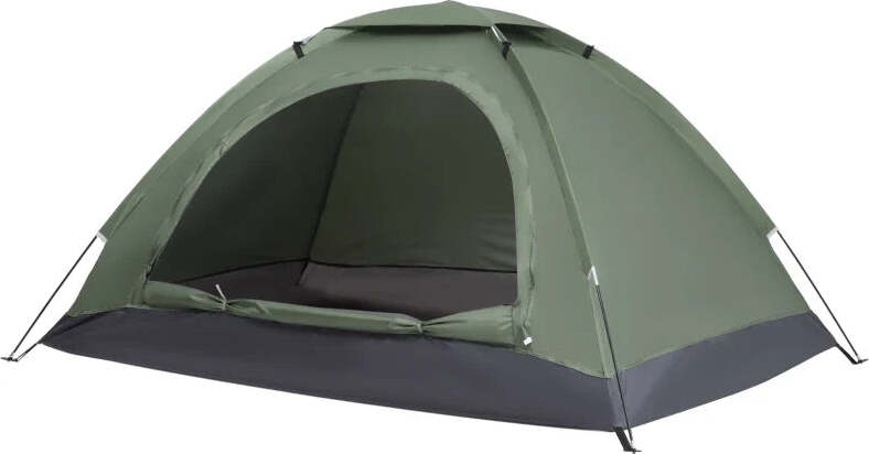 Tenda-da-Campeggio-a-Igloo-con-Porta-a-Cerniera,-Zanzariera-e-Finestre-a-Rete,-206x152x110-cm,-Verde-IW8A20-260DGIW8
