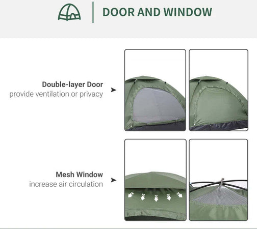 Tenda-da-Campeggio-a-Igloo-con-Porta-a-Cerniera,-Zanzariera-e-Finestre-a-Rete,-206x152x110-cm,-Verde-IW8A20-260DGIW8