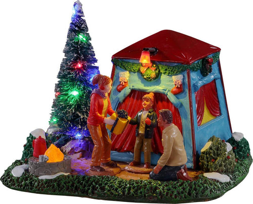 Tenda da campeggio con albero di Natale luminoso decorazione per villaggio di Natale Casa e cucina/Decorazioni per interni/Addobbi e decorazioni per ricorrenze/Decorazioni natalizie/Oggettistica MagiediNatale.it - Altamura, Commerciovirtuoso.it