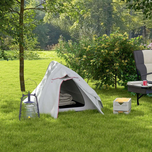 Tenda-da-Campeggio-con-Borsa-da-Trasporto,-in-Poliestere-e-Alluminio,-300x135x110-cm,-Grigio-Chiaro-RJ4A20-424V00LGRJ4
