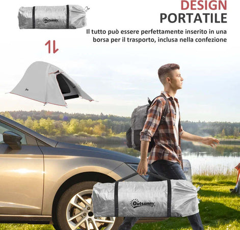 Tenda-da-Campeggio-con-Borsa-da-Trasporto,-in-Poliestere-e-Alluminio,-300x135x110-cm,-Grigio-Chiaro-RJ4A20-424V00LGRJ4