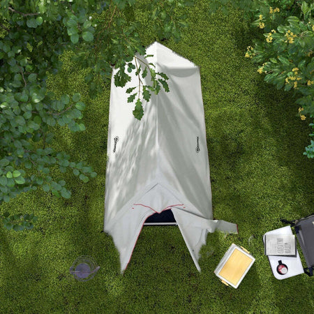 Tenda-da-Campeggio-con-Borsa-da-Trasporto,-in-Poliestere-e-Alluminio,-300x135x110-cm,-Grigio-Chiaro-RJ4A20-424V00LGRJ4