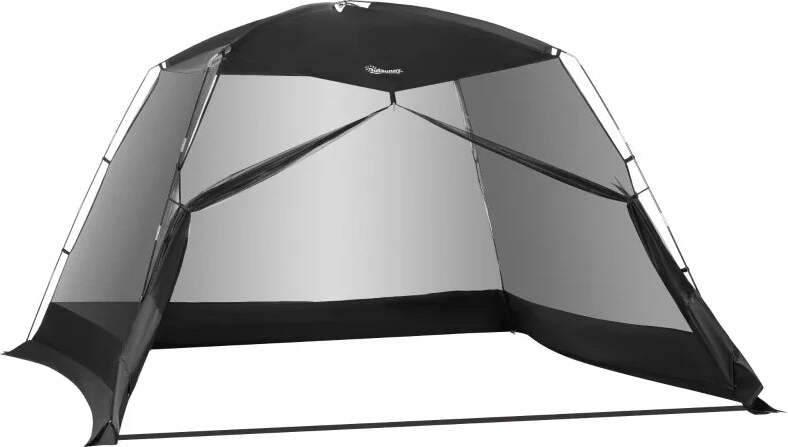 Tenda-da-Campeggio-e-Spiaggia-a-Rete-Anti-UV-per-4-Persone-con-Borsa-di-Trasporto,-3x3-m-Nero-IQ9A20-221IQ9