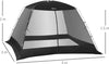Tenda-da-Campeggio-e-Spiaggia-a-Rete-Anti-UV-per-4-Persone-con-Borsa-di-Trasporto,-3x3-m-Nero-IQ9A20-221IQ9