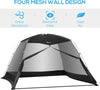 Tenda-da-Campeggio-e-Spiaggia-a-Rete-Anti-UV-per-4-Persone-con-Borsa-di-Trasporto,-3x3-m-Nero-IQ9A20-221IQ9