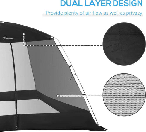 Tenda-da-Campeggio-e-Spiaggia-a-Rete-Anti-UV-per-4-Persone-con-Borsa-di-Trasporto,-3x3-m-Nero-IQ9A20-221IQ9