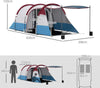 Tenda-da-Campeggio-Impermeabile-con-2-Aree-e-3-Ingressi,-in-Poliestere-e-Fibra-di-Vetro,-420x200x150-cm,-Rosso-ES2A20-425V00RDES2