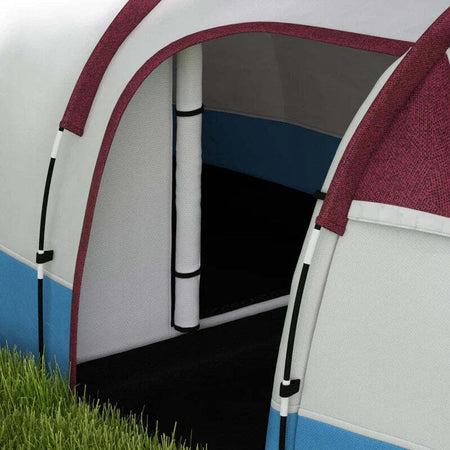Tenda-da-Campeggio-Impermeabile-con-2-Aree-e-3-Ingressi,-in-Poliestere-e-Fibra-di-Vetro,-420x200x150-cm,-Rosso-ES2A20-425V00RDES2