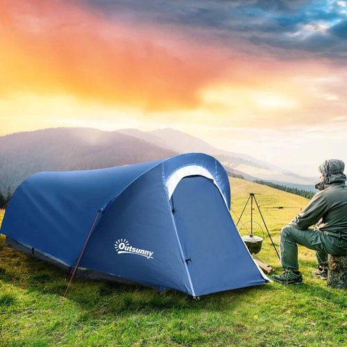 Tenda-da-Campeggio-in-Poliestere-e-Tessuto-Oxford-con-Gancio-Interno-e-Finestre-a-Rete,-265x140x95-cm-PL8A20-302V00LBPL9