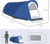 Tenda-da-Campeggio-in-Poliestere-e-Tessuto-Oxford-con-Gancio-Interno-e-Finestre-a-Rete,-265x140x95-cm-PL8A20-302V00LBPL9
