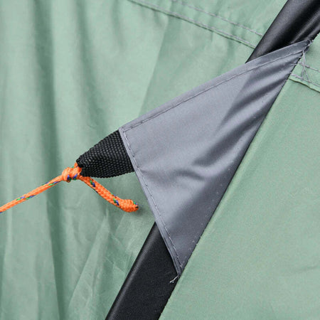 Tenda-da-Campeggio-Pop-Up-2-Posti-con-2-Porte,-4-Finestre-e-Telo-Impermeabile,-263.5x220x123-cm,-Verde-Scuro-EC3A20-169EC3