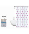 Tenda Da Doccia Vasca Bagno Impermeabile 12 Ganci Con Cuori Rosa 240x200cm 87092