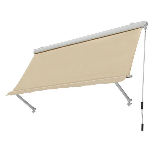 Tenda da sole a caduta cassonata per balcone e veranda con braccetti telo impermeabile
