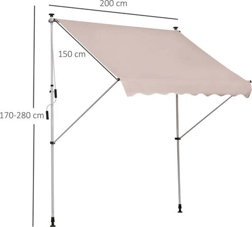 Tenda-da-Sole-2x1.5-m-per-Esterno-a-Rullo-con-Manovella-e-Angolazione-Regolabile,-Beige-WD6840-182CWWD6