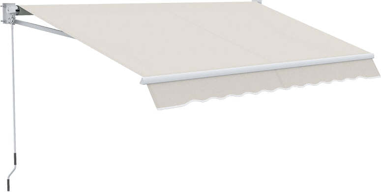 Tenda-da-Sole-2x3-m-a-Bracci,-Regolabile-5°-35°-in-Alluminio-e-Poliestere,-Bianco-Crema-RT9840-239V01CWRT9