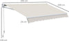Tenda-da-Sole-2x3-m-a-Bracci,-Regolabile-5°-35°-in-Alluminio-e-Poliestere,-Bianco-Crema-RT9840-239V01CWRT9
