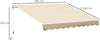 Tenda-da-Sole-4x2.5-m-Avvolgibile-a-Manovella-con-Copertura-Impermeabile,-in-Metallo-e-Alluminio,-Beige-TR6840-151CWTR6