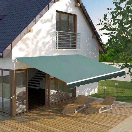 Tenda-da-Sole-a-Bracci-2.5x2m-Avvolgibile-Manuale-in-Alluminio-e-Poliestere-Verde-FR6100110-005GFR6