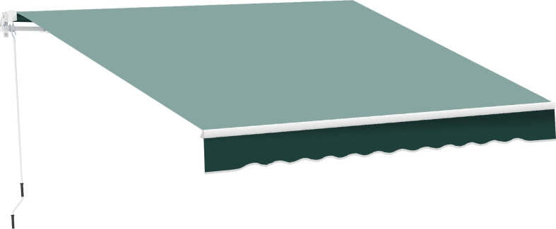 Tenda-da-Sole-a-Bracci-2.5x2m-Avvolgibile-Manuale-in-Alluminio-e-Poliestere-Verde-FR6100110-005GFR6