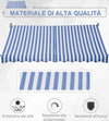 Tenda-da-Sole-a-Bracci-3x1.5m-con-Manovella-e-Struttura-Telescopica,-Bianco-e-Blu-NM3840-183BUNM3