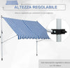 Tenda-da-Sole-a-Bracci-3x1.5m-con-Manovella-e-Struttura-Telescopica,-Bianco-e-Blu-NM3840-183BUNM3