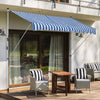 Tenda-da-Sole-a-Bracci-3x1.5m-con-Manovella-e-Struttura-Telescopica,-Bianco-e-Blu-NM3840-183BUNM3