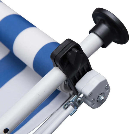 Tenda-da-Sole-a-Bracci-3x1.5m-con-Manovella-e-Struttura-Telescopica,-Bianco-e-Blu-NM3840-183BUNM3