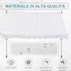Tenda-da-Sole-a-Bracci-3x1.5m-con-Manovella-e-Struttura-Telescopica,-Bianco-TY3840-183WTTY3