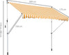 Tenda-da-Sole-a-Bracci-3x1.5m-con-Manovella-e-Struttura-Telescopica,-Giallo-e-Bianco-QS1840-183YLQS1