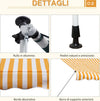 Tenda-da-Sole-a-Bracci-3x1.5m-con-Manovella-e-Struttura-Telescopica,-Giallo-e-Bianco-QS1840-183YLQS1