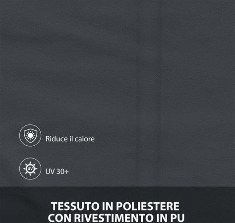 Tenda-da-Sole-a-Bracci-con-Apertura-Manuale,-Inclinazione-e-Protezione-UV30+,-150x120-cm,-Grigio-ZS2840-238V00CGZS2