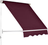 Tenda-da-Sole-a-Caduta-con-Rullo-Avvolgibile-e-Angolazione-Regolabile-0-120°,-180×70cm,-Rosso-EW801-0152EW8
