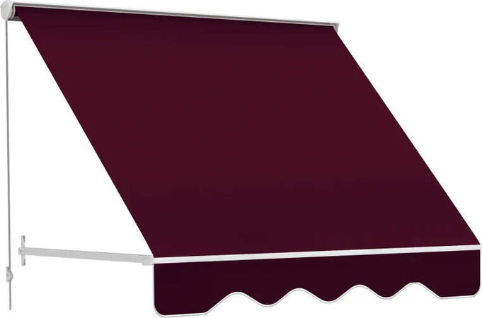 Tenda-da-Sole-a-Caduta-con-Rullo-Avvolgibile-e-Angolazione-Regolabile-0-120°,-180×70cm,-Rosso-EW801-0152EW8
