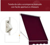 Tenda-da-Sole-a-Caduta-con-Rullo-Avvolgibile-e-Angolazione-Regolabile-0-120°,-180×70cm,-Rosso-EW801-0152EW8