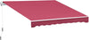 Tenda-da-Sole-Avvolgibile-a-Caduta-con-Manovella,-in-Alluminio-e-Poliestere,-295x245cm,-Rosso-Scuro-YH5840-150WRYH5