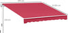 Tenda-da-Sole-Avvolgibile-a-Caduta-con-Manovella,-in-Alluminio-e-Poliestere,-295x245cm,-Rosso-Scuro-YH5840-150WRYH5