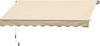 Tenda-da-Sole-Avvolgibile-a-Caduta-con-Manovella,-in-Alluminio-e-Poliestere,-3x2.5m,-Beige-TR4840-150CWTR4
