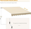 Tenda-da-Sole-Avvolgibile-a-Caduta-con-Manovella,-in-Alluminio-e-Poliestere,-3x2.5m,-Beige-TR4840-150CWTR4
