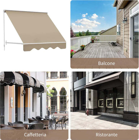 Tenda-da-Sole-Avvolgibile-a-Parete-a-Caduta,-Beige,-180x70cm-WR401-0151WR4