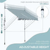 Tenda-da-Sole-da-Esterno-2x1.5m-a-Rullo-con-Manovella,-Altezza-e-Angolazione-Regolabile,-Bianco-e-Verde-ZA4840-182MX