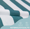 Tenda-da-Sole-da-Esterno-2x1.5m-a-Rullo-con-Manovella,-Altezza-e-Angolazione-Regolabile,-Bianco-e-Verde-ZA4840-182MX