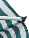 Tenda-da-Sole-da-Esterno-2x1.5m-a-Rullo-con-Manovella,-Altezza-e-Angolazione-Regolabile,-Bianco-e-Verde-ZA4840-182MX