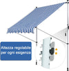Tenda-da-Sole-da-Esterno-2x1.5m-a-Rullo-con-Manovella,-Altezza-e-Angolazione-Regolabile,-Blu-HY5840-182BUHY5