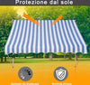 Tenda-da-Sole-da-Esterno-2x1.5m-a-Rullo-con-Manovella,-Altezza-e-Angolazione-Regolabile,-Blu-HY5840-182BUHY5