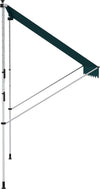 Tenda-da-Sole-da-Esterno-2x1.5m-a-Rullo-con-Manovella,-Altezza-e-Angolazione-Regolabile,-Verde-QW6840-182GNQW6