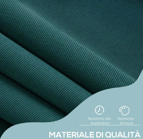 Tenda-da-Sole-da-Esterno-2x1.5m-a-Rullo-con-Manovella,-Altezza-e-Angolazione-Regolabile,-Verde-QW6840-182GNQW6