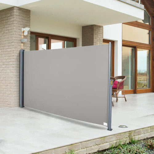 Tenda-da-Sole-Laterale-e-Avvolgibile-(3x1.6m)-in-Alluminio-e-Poliestere-Imperemabile-Anti-UV,-per-Vento/Privacy-BG8840-210BG8